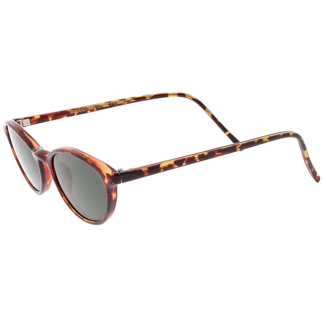 True Vintage Small Horn Rimmed Oval glasses Slim Arms 48mm