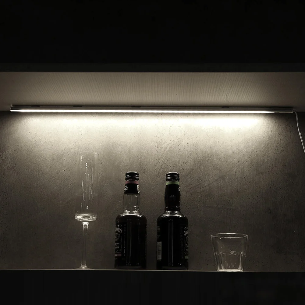 50cm LED Under Cabinet Night Light Bedroom Wardrobe Closet Lamp (A White)