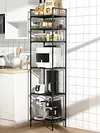 6 Tier Metal Storage Shelf Heavy Duty Shelving Unit for Kitchen Bathroom Laundry