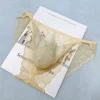 Men's Sexy Lace Mesh Transparent U-Shaped Pouch Briefs
