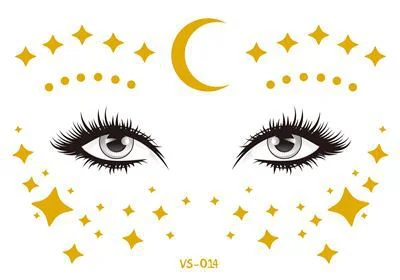 Glitter Face Jewels Sticker Temporary Tattoo Party Face Makeup Tools Rhinestones Flash Tattoo Stickers Fake Diamond