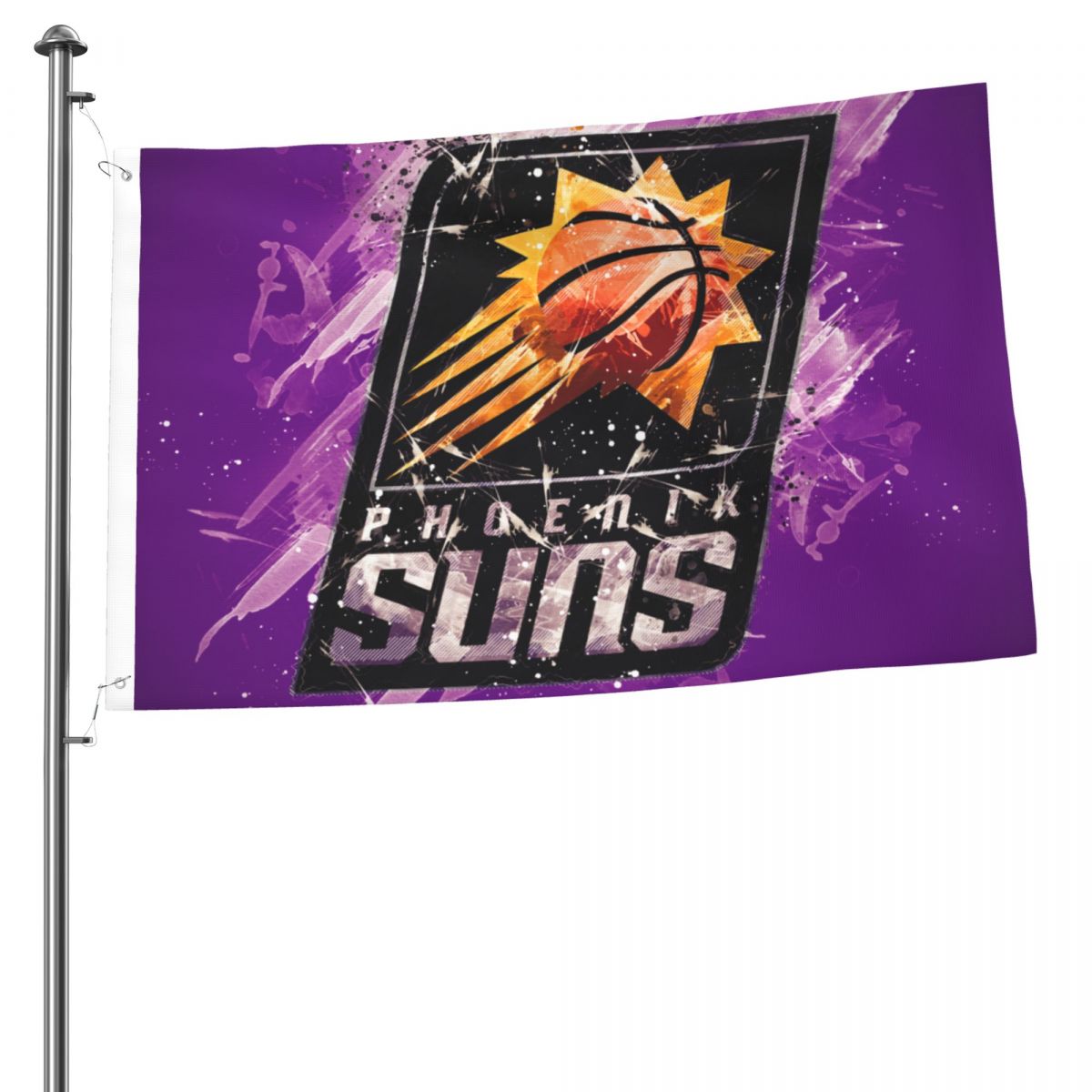 Phoenix Suns Grunge Art Logo 2x3FT Flag