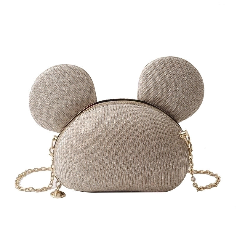 Women’s Mini Plush Solid Color Cute Cylindrical Zipper Crossbody Bag