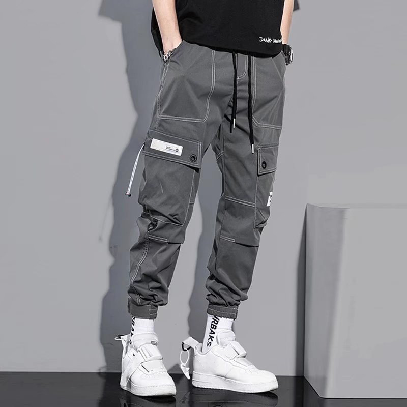 Techwear Unisex Men's  Youth Fashion Casual  Handsome Harem Cargo Pants / TECHWEAR CLUB / Techwear