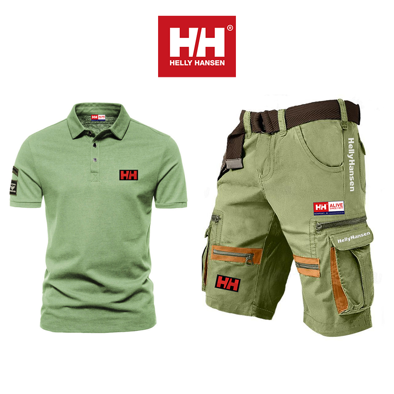 Conjunto de verão para atividades ao ar livre para homem Helly Hansen® (polo + calções cargo)
