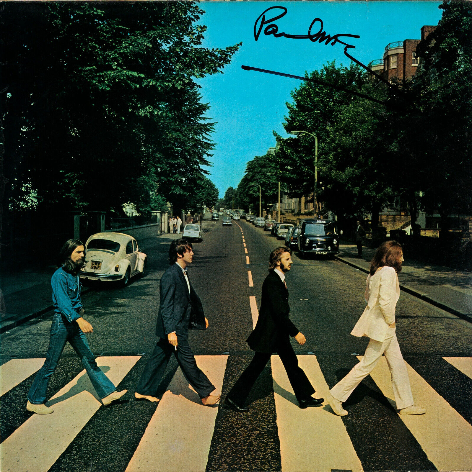 BEATLES - Paul McCartney Signed 'ABBEY ROAD' Photo Poster paintinggraph Advert - preprint