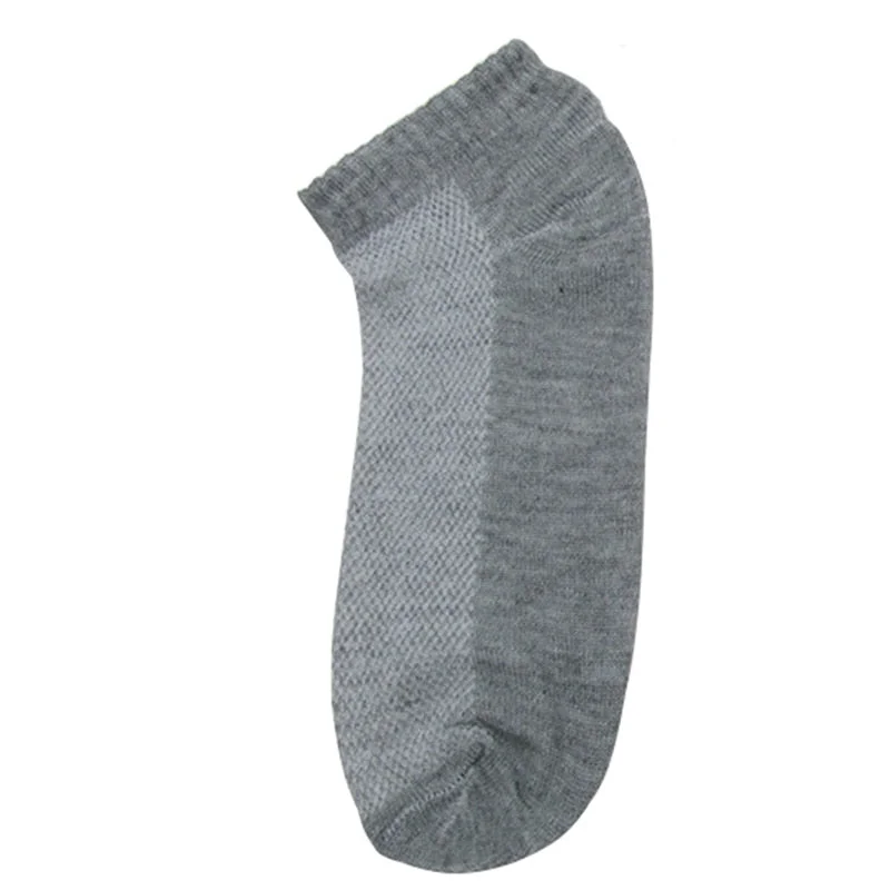 10Pcs=5Pairs Solid Mesh Men's Socks Invisible Ankle Socks Men Summer Breathable Thin Male Boat Socks HOT SALE 2020
