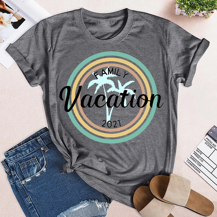 Family Vacation 2021 Classic T-Shirt Tee -02740-Annaletters