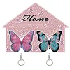 2Pcs Butterfly DIY Diamond Painting Key Holder for Adults Beginners Gifts
