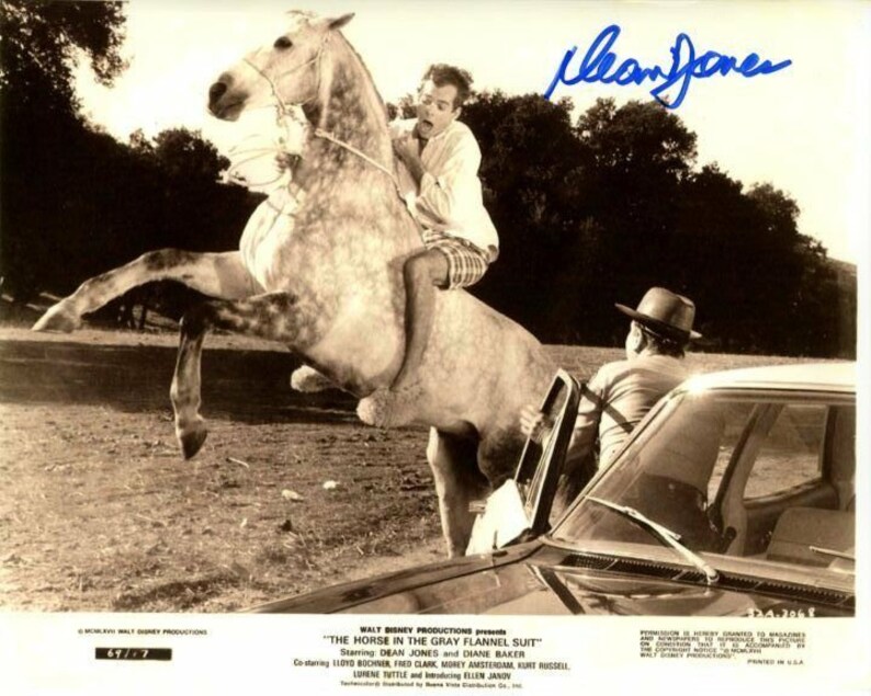 Dean jones signed autographed the horse in the gray flannel suit fred Photo Poster painting