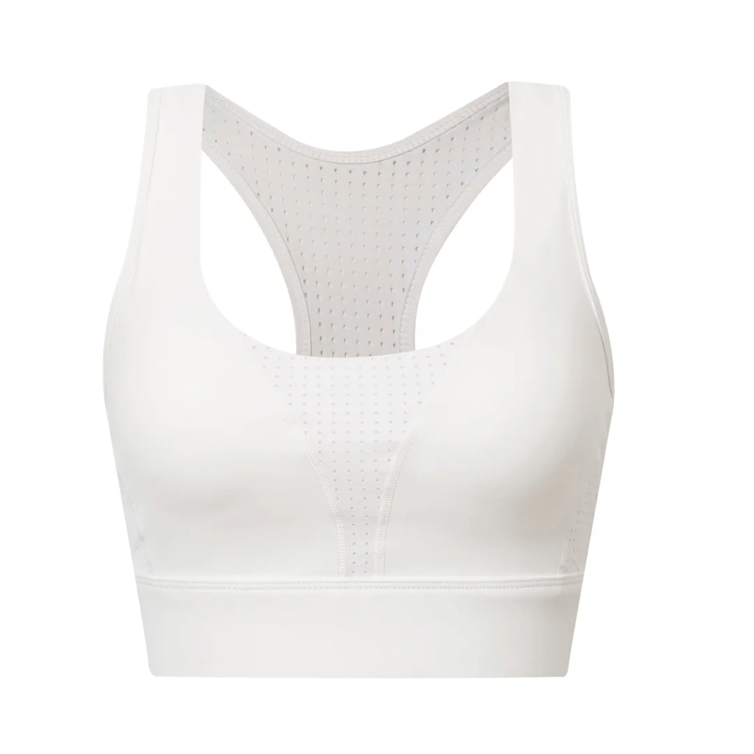 Plus Size Mesh Panel Sports Bra