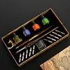 Starry Sky Glass Fountain Dip Pen Stationery English Calligraphy Pen Gift