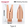 M8 Laser Welding Nozzles for Handheld Gun Head TypeA-E with Wire Feed Laser Welding ND18 Machine Axrayser