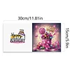 12pcs Diamond Painting Birthday Greeting Card Set with Envelope Daily Wishing Cards for Birthdays Thanksgiving & Special Occasion