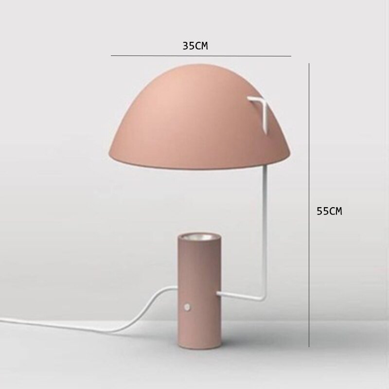Nordic LED Iron Art Creative Black Pink Hat Table Lights Lighting Modern Living Room Bedroom Bedside Study Decor Light Fixtures