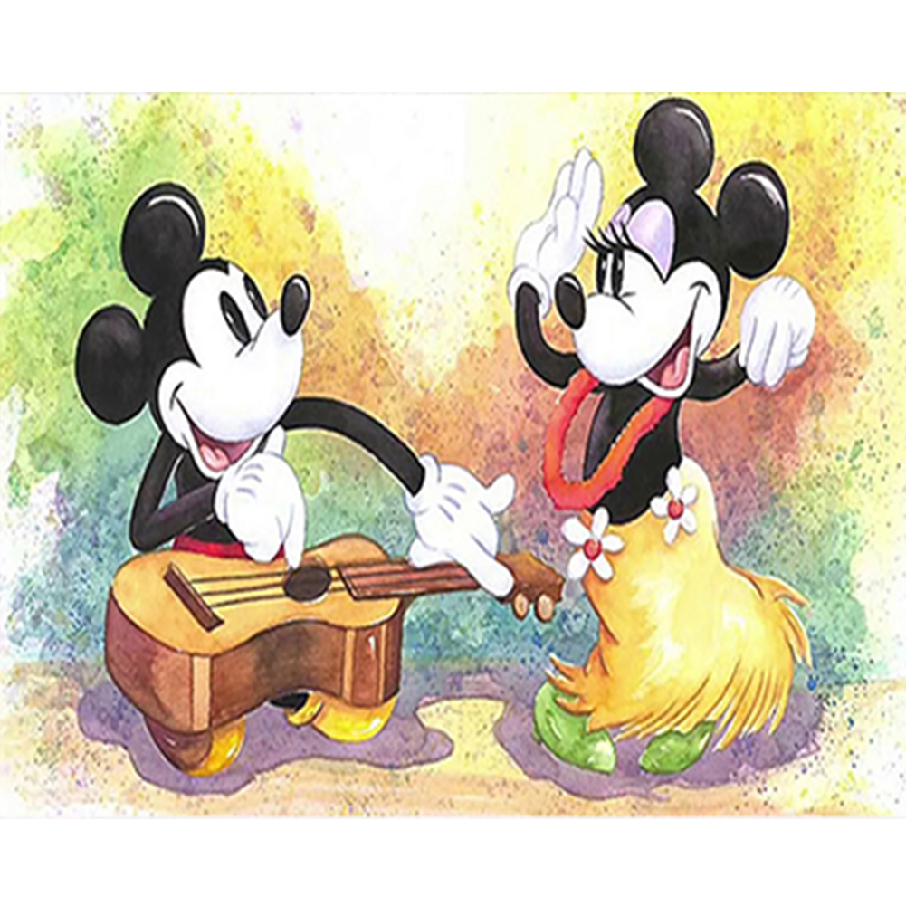 Mickey And Ninnie - Painting By Numbers - 50*40CM gbfke