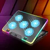 Laptop Cooling Pad with 5 Quiet Fans RGB Notebook Stand for 11-17.3 Inch Laptops
