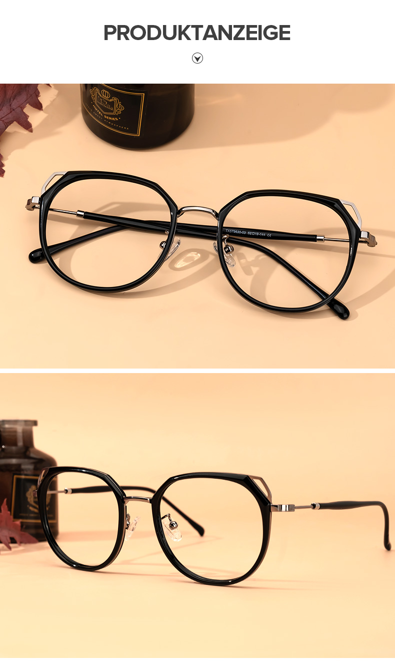 Ofelia Schwarz Geometrisch Brille