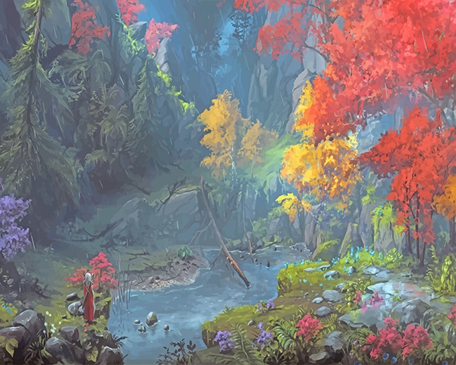 

Colorful Forest – Paint By Numbers - 40*50CM, 501 Original