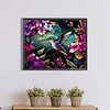 Diamond Painting-Round AB Drill Stained Glass Hummingbird(55*45 CM)