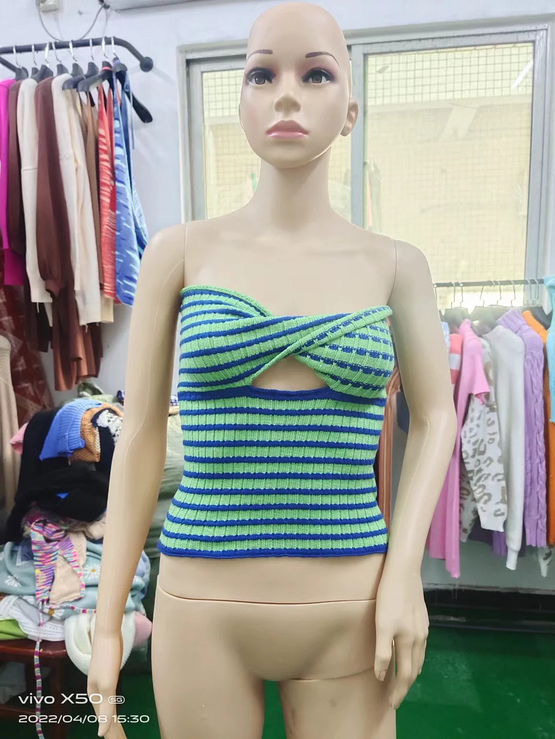 Toloer Toloer And Summer 2024 Sweater Hot Style Women's Sexy Striped Sweater Knit Strap Wipe-Outfit Ideas