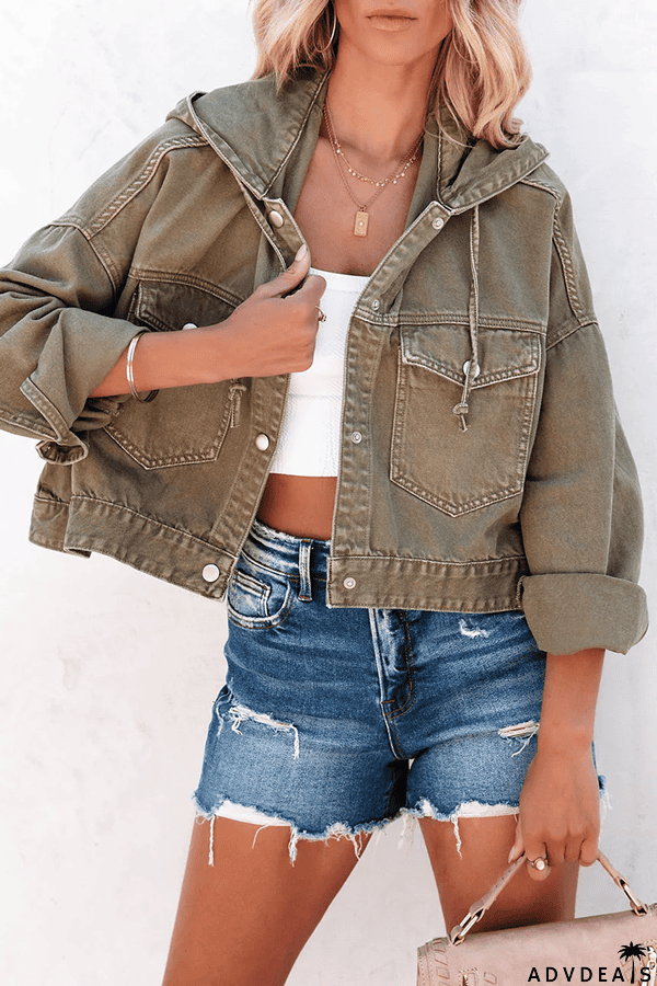 Short But Sweet Crop Hooded Jacket