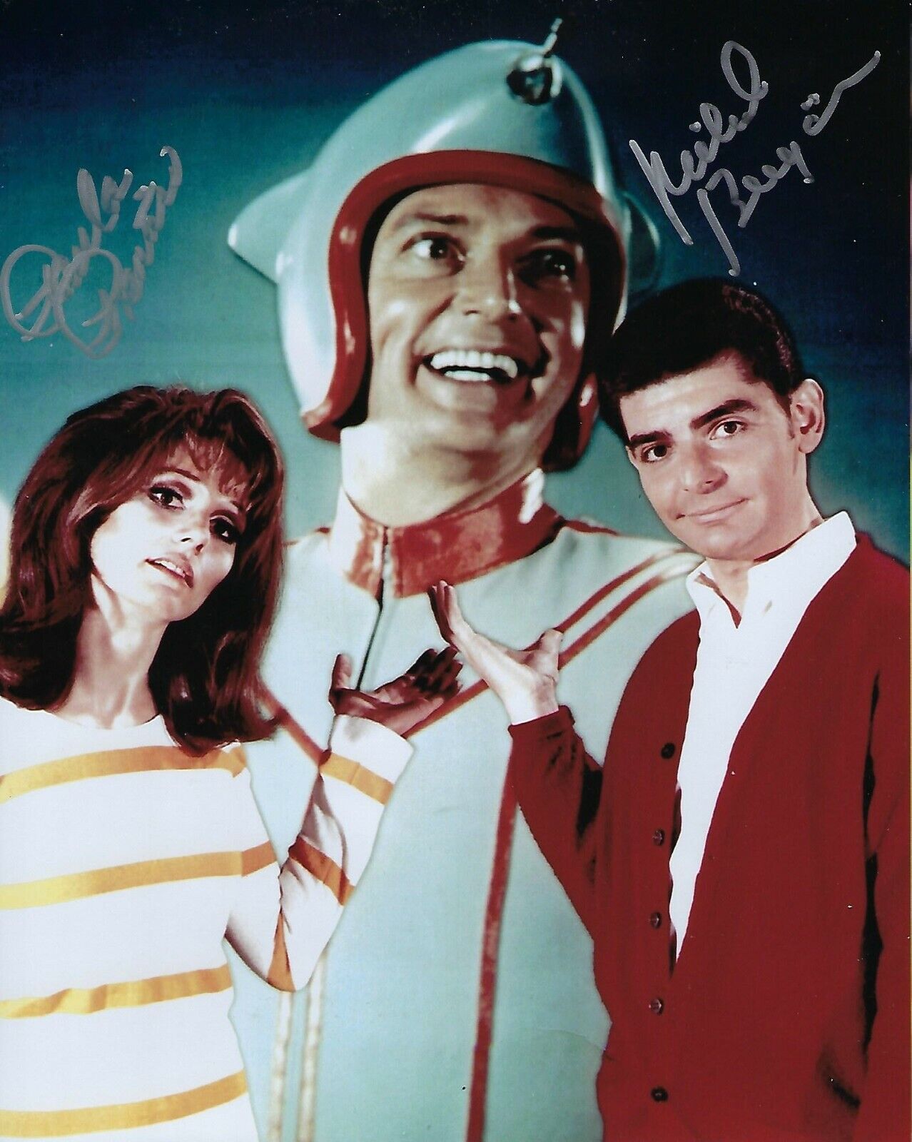 GFA He & She Show * PAULA PRENTISS & RICHARD BENJAMIN * Signed 8x10 Photo Poster painting E COA