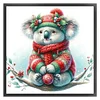 Winter Koala - 18CT Stamped Cross Stitch - 30*30cm - Animal Xmas