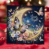 6Pcs Moon Butterfly Diamond Painting Greeting Card Diamond Handmade Card