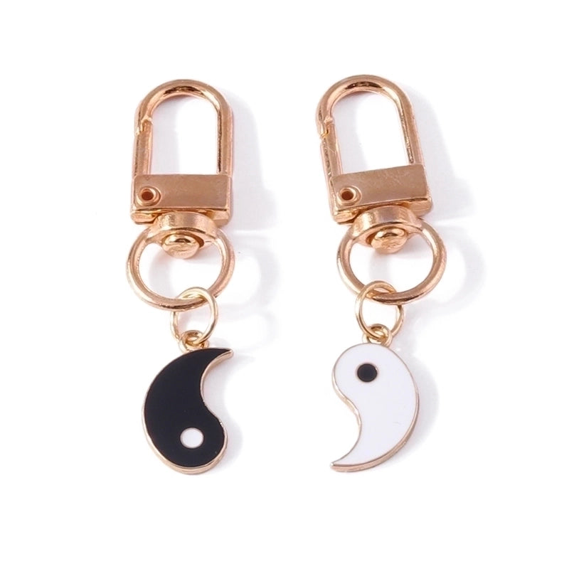 Chinoiserie Tai Chi Alloy Keychain