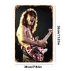 Eddie van halen - Panneaux en &eacute;tain m&eacute;tallique(20*30cm/30*40cm) - Musique