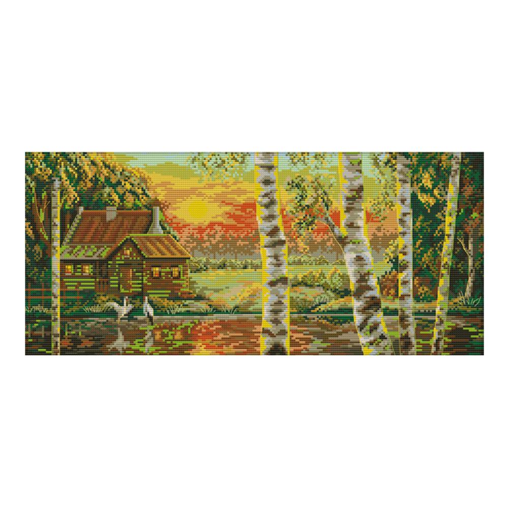 

Golden Sunshine - 14CT Stamped Cross Stitch - 52x27cm, 501 Original