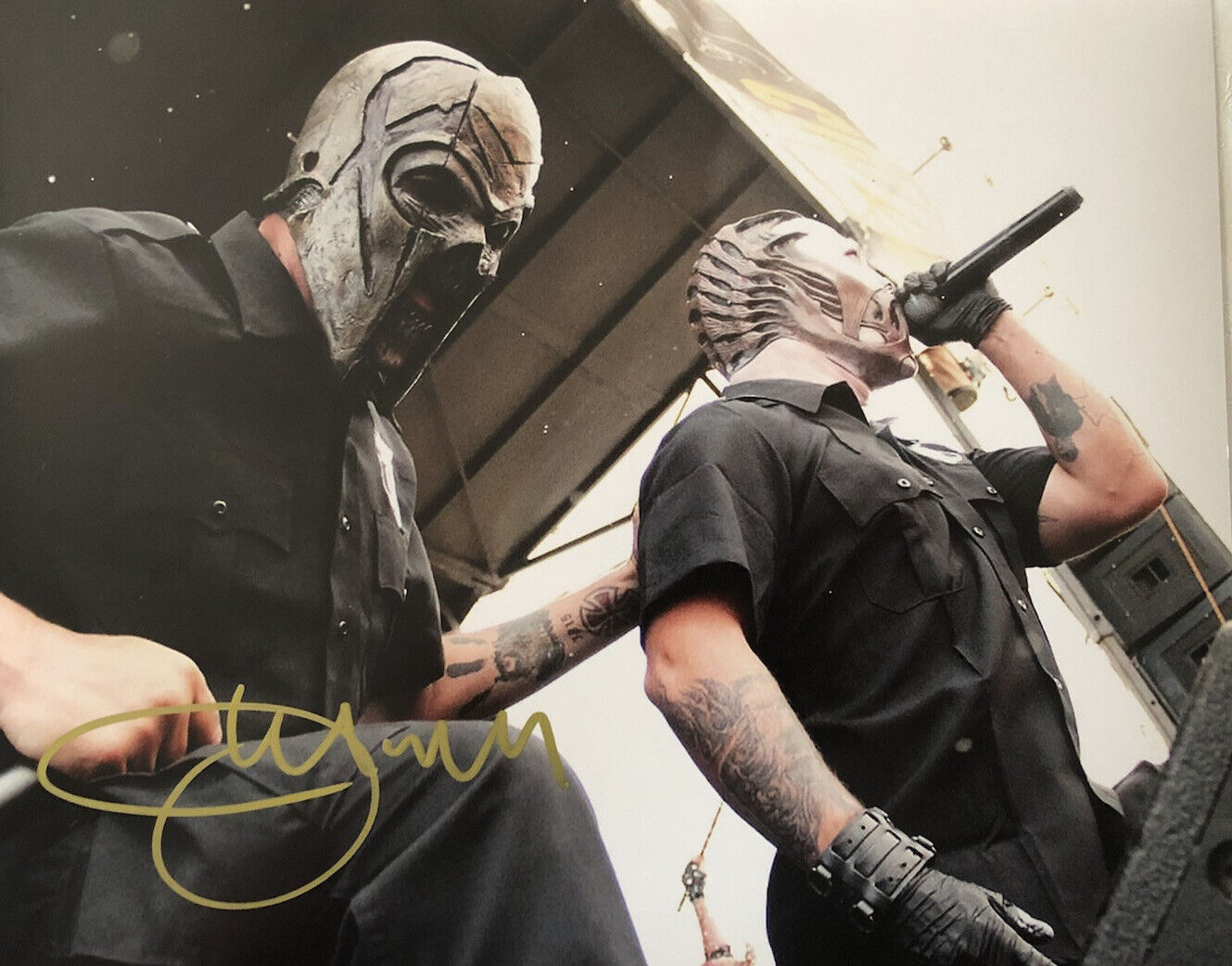 JMANN HAND SIGNED 8x10 Photo Poster painting MUSHROOMHEAD SINGER JASON POPSON AUTOGRAPH COA