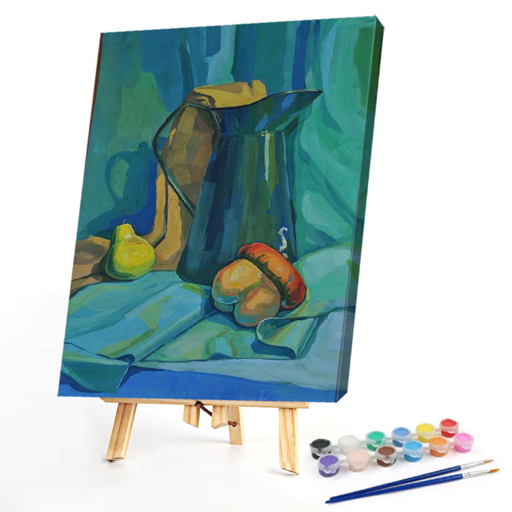 

40*50CM - Paint By Numbers - Glass and Fruit, 501 Original