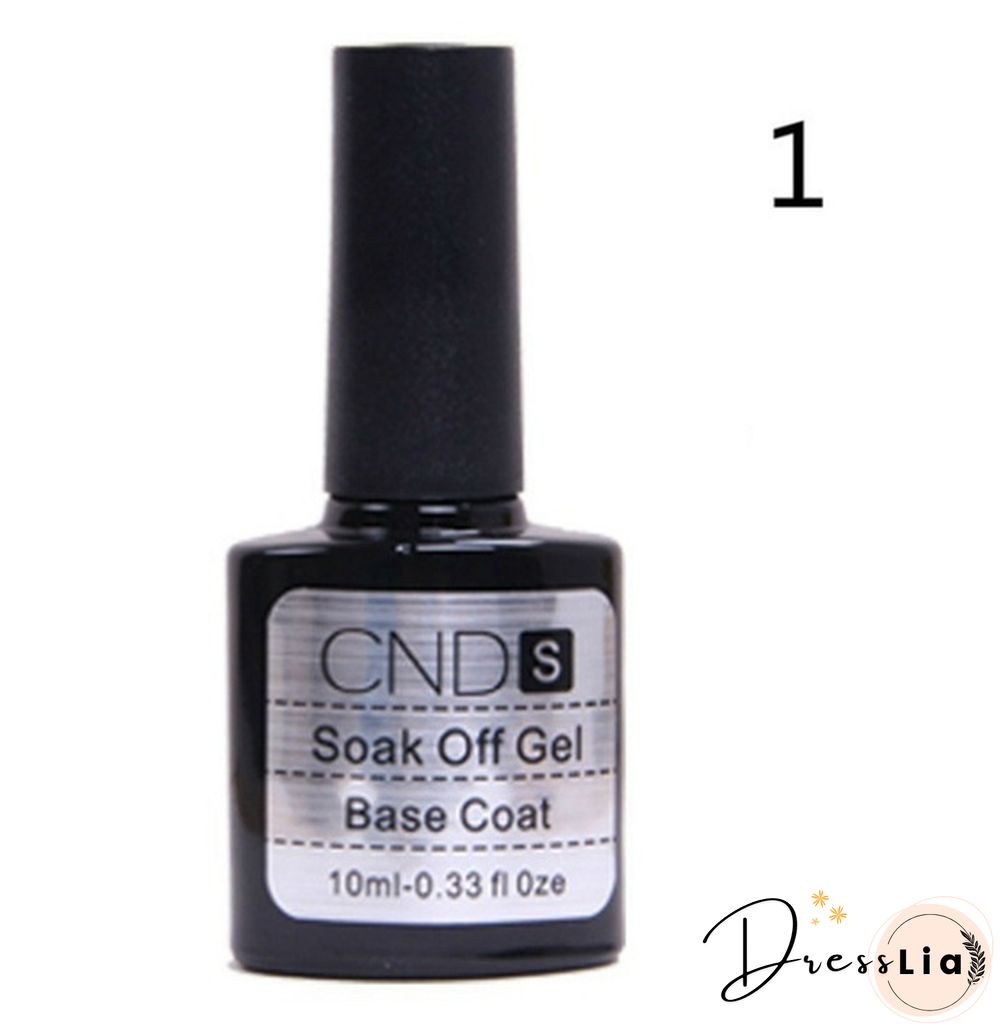 Top Coat/Base Coat Kit CND Gel Nail Polish Gorgeous Colors UV Gel Nail Polish Long-lastting Up to 30 Days