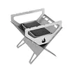 Stainless Steel Mini Folding Stove Portable Mini Wood Stove Outdoor Camping Gear