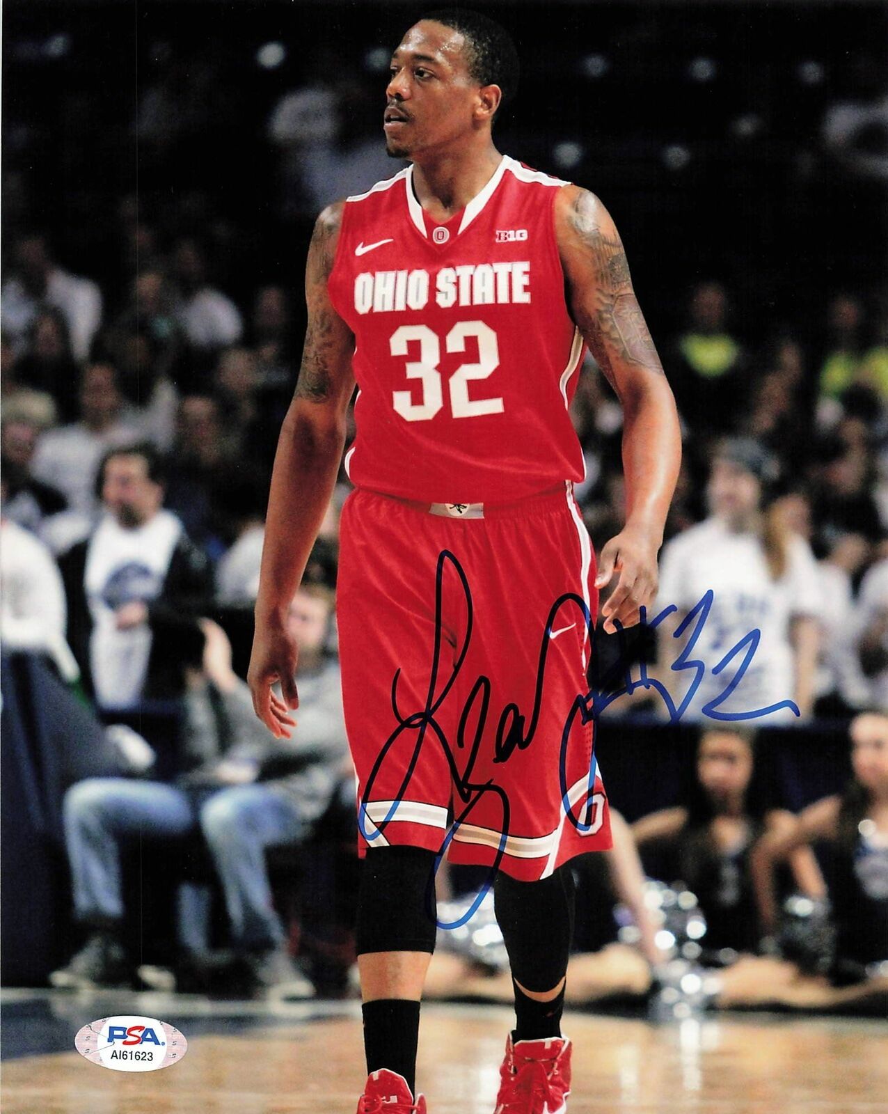 LENZELLE SMITH JR. signed 8x10 Photo Poster painting PSA/DNA Ohio State Autographed