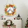 2D Flat DIY Fall Bird Acrylic Diamond Painting Clock Pendant Home Decoration