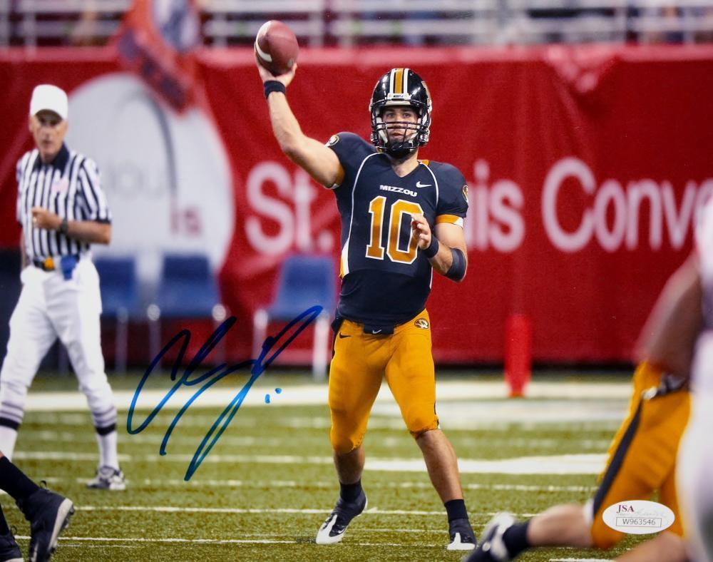 Chase Daniel Autographed 8x10 Missouri Tigers Passing Photo Poster painting- JSA W Authenticated