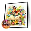 >SALE<5D DIY Full Round Drill Diamond Painting Butterfly Reading Kit Home Decor40x40cm
