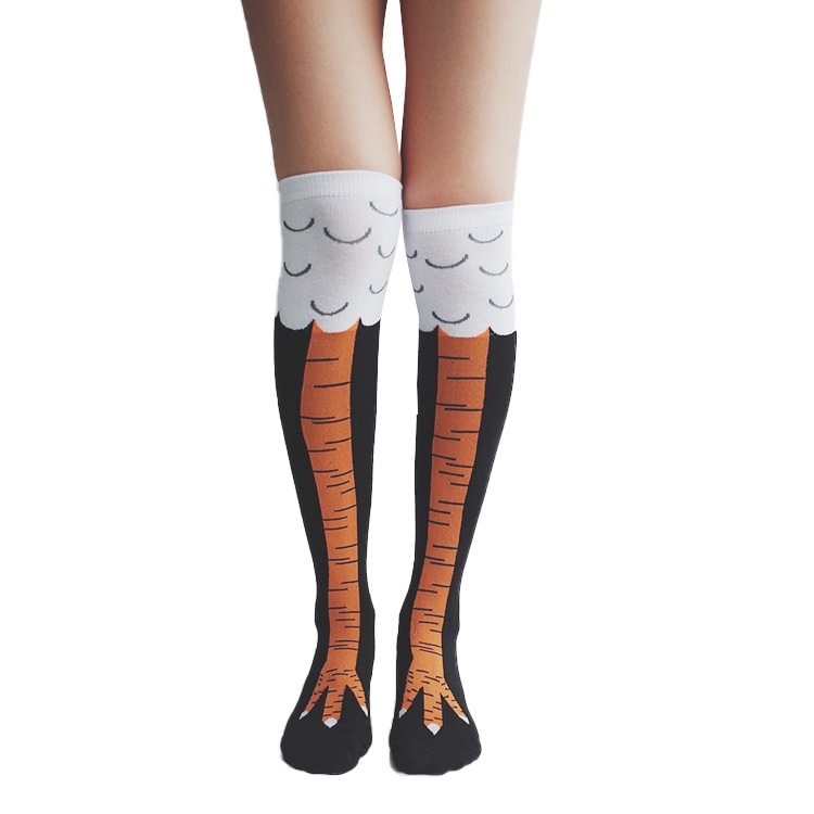 3D Chicken Feet Print Funny Cartoon Socks | IFYHOME