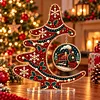 DIY Pearl Diamond Painting Acrylic Stand, Christmas Tabletop Decoration, Special Shaped Diamond Art Craft Kit for Home Decor
