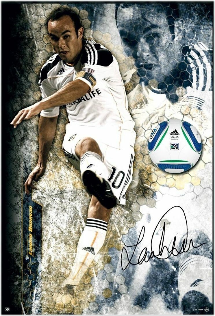 Landon Donovan Hand Signed Autograph Break Thru Image Only 35x47