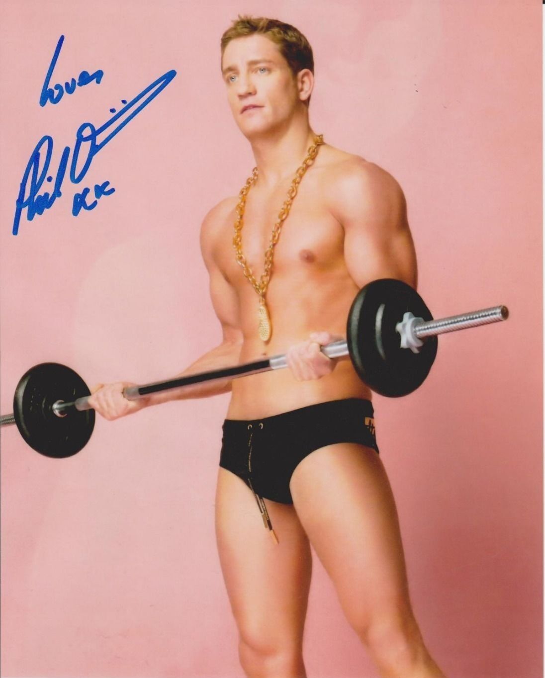 Philip Olivier Signed 8x10 Photo Poster painting - British Model / Star of DOCTOR WHO - SEXY! G8