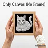 12pcs/set Unframed Pearl Painting Canvas Art Handmade Pearl Material Art Kit Living Room Decor (15x15cm)