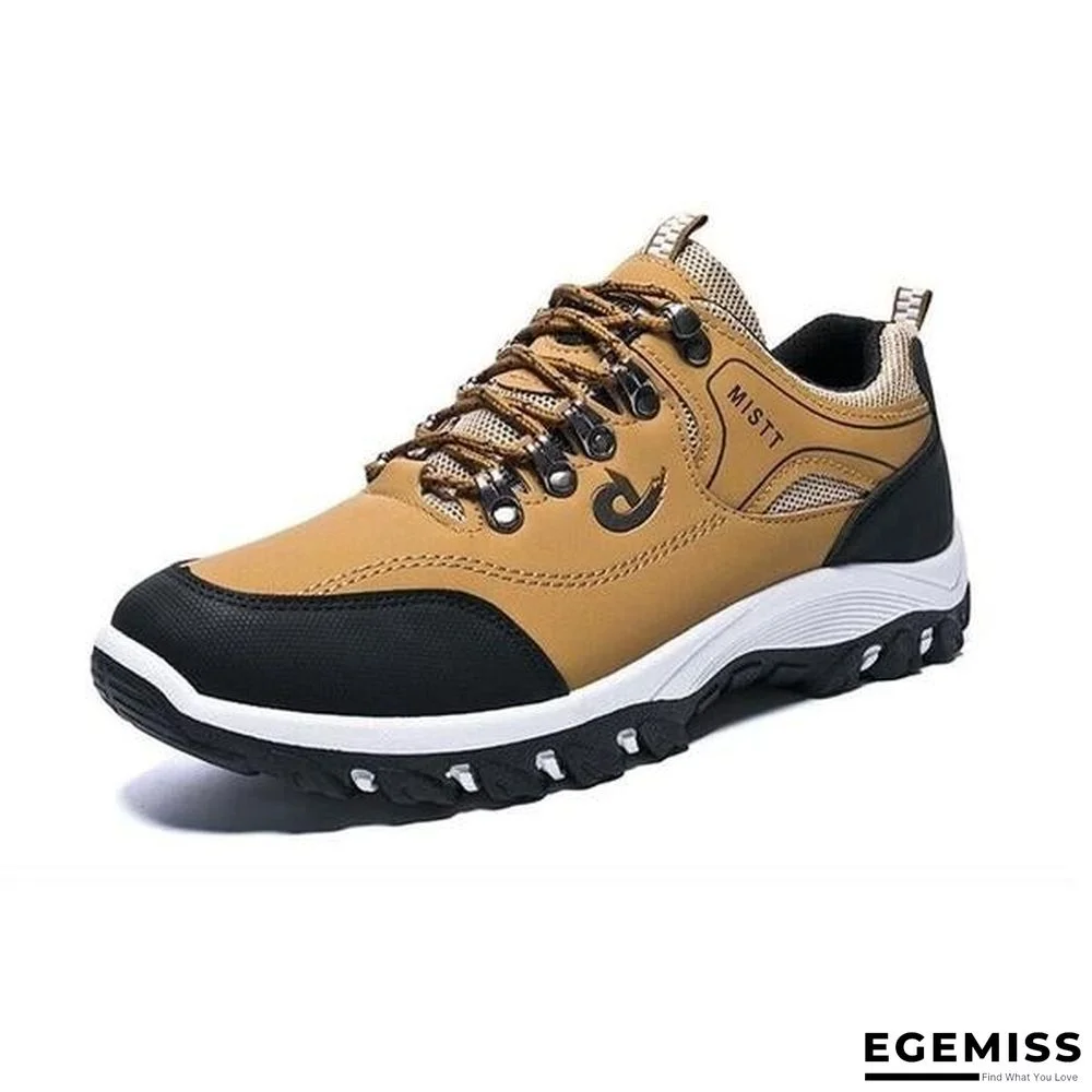 Men Sports Casual Wearable Hiking Sneakers Male Non-slip Running Quality Leather Shoes | EGEMISS