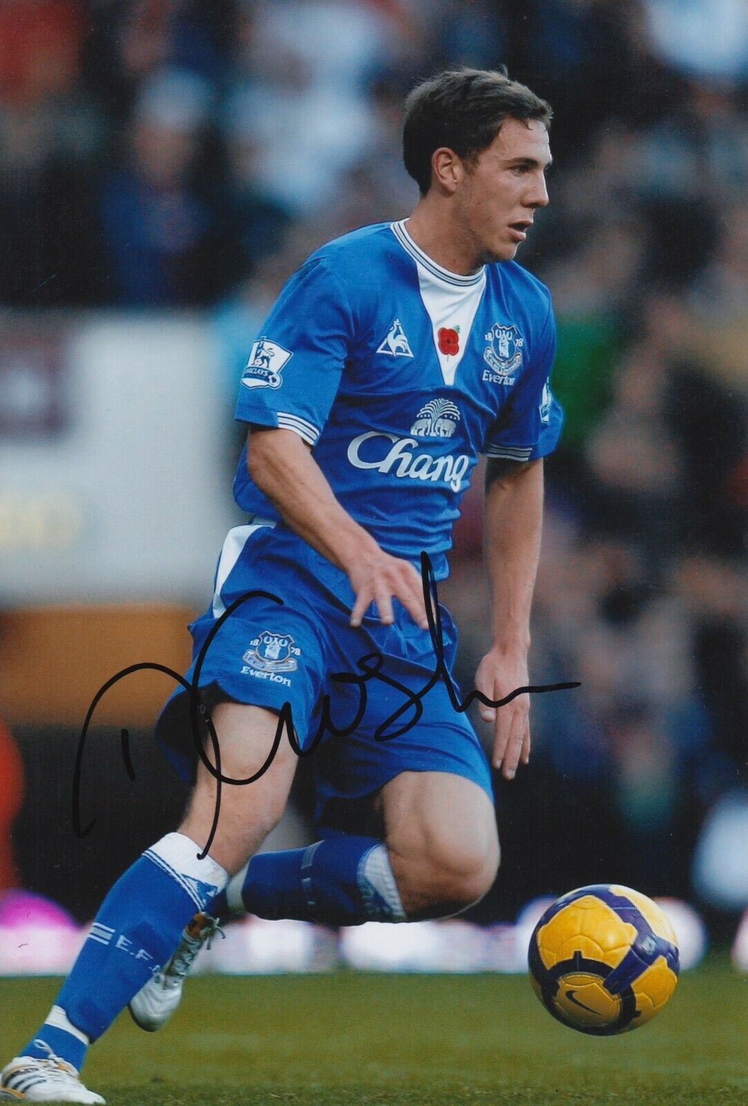 Dan Gosling Hand Signed 12x8 Photo Poster painting - Everton - Football Autograph 1.