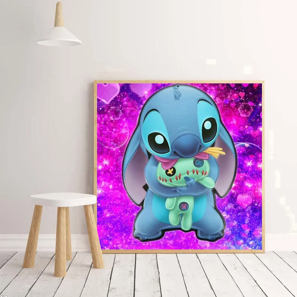 Diamond Painting - Full Round Drill - Cute Stitch(30*30cm)