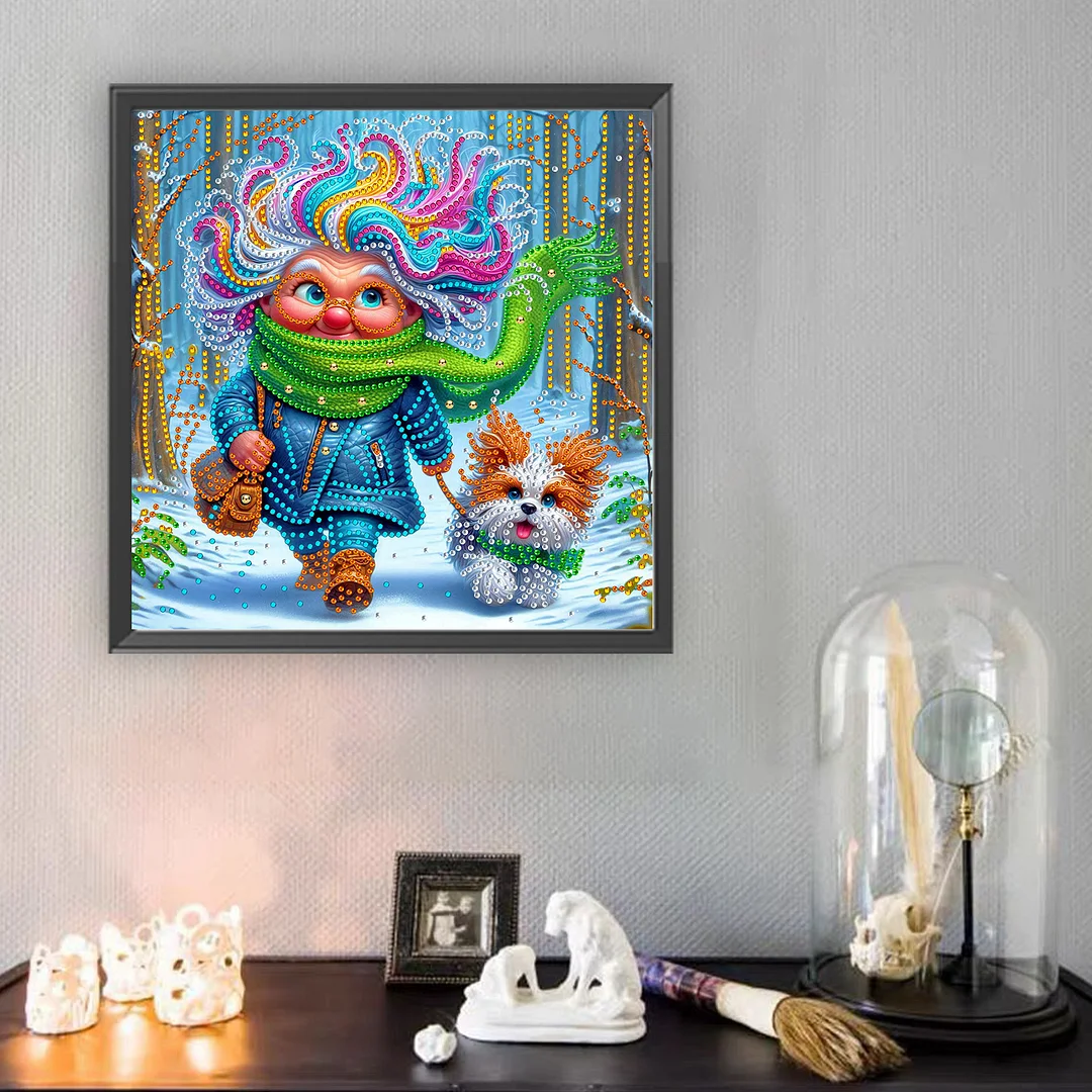 Grandma - Diamond Painting - Partial Special Shaped Drill(Canvas|30*30cm)