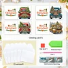(US Only)6PCS DIY Diamond Art Greeting Cards Christmas Car Congratulations Cards